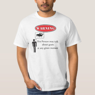 Camiseta Advertência Engraçado para Cabras