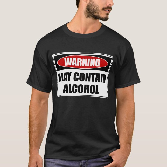 Camiseta Advertência Pode Conter Álcool (Frente)