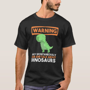 Camiseta Advertência Pode Spontaneamente Dab E Falar Sobre