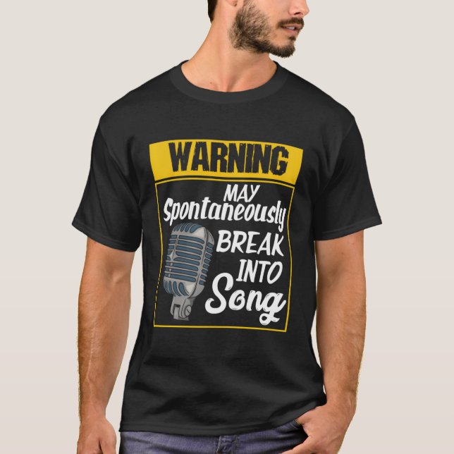 Camiseta Advertência Pode Spontaneamente Se Transformar Em  (Frente)