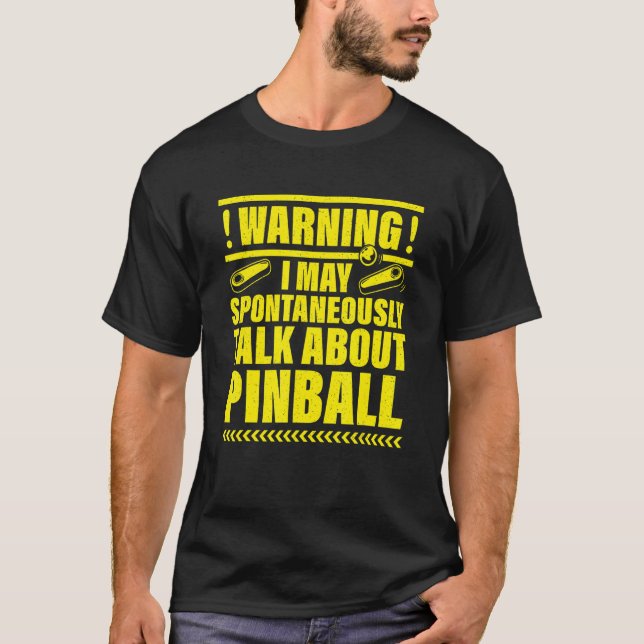 Camiseta Advertência Posso Falar Espontaneamente Sobre Pinb (Frente)
