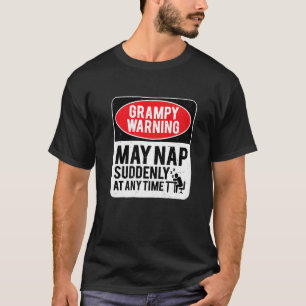 Camiseta Advertência Vergonhosa Pode Dormir De Repente A Qu