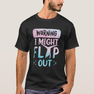 Camiseta Advertindo Eu Posso Sacudir Gymnast Girls Cheer Si