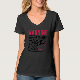 Camiseta Advertindo Eu Posso Sacudir Gymnast Gymnastics Pun