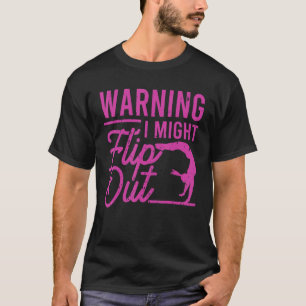 Camiseta Advertindo Eu Posso Sacudir Gymnast Gymnastics Pun