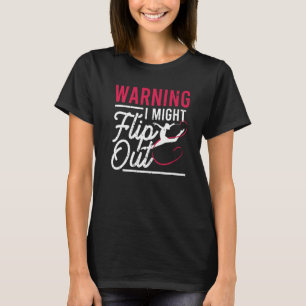 Camiseta Advertindo Eu Posso Sacudir Gymnast Gymnastics Pun