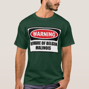 Camiseta Advertir BEWARE do T-Sh escuro dos homens BELGAS
