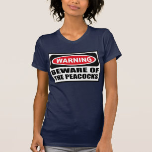 Camiseta Advertir BEWARE do T-Shir escuro das mulheres dos