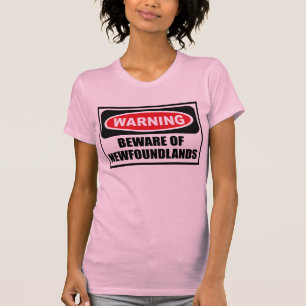 Camiseta Advertir BEWARE do t-shirt das mulheres de