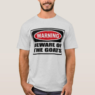 Camiseta Advertir BEWARE do t-shirt dos homens das CABRAS