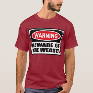 Camiseta Advertir BEWARE do t-shirt escuro dos homens da
