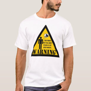 Camiseta Advertir esta pessoa pode falar sobre cobras