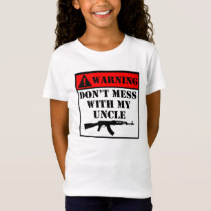 Camiseta Advertir não suja com meu tio