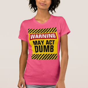 Camiseta Advertir pode actuar muda