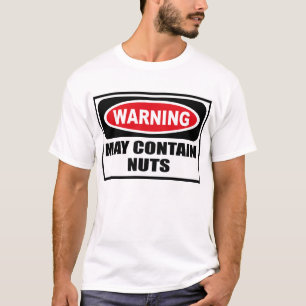 Camiseta Advertir PODE CONTER o t-shirt dos LOUCOS