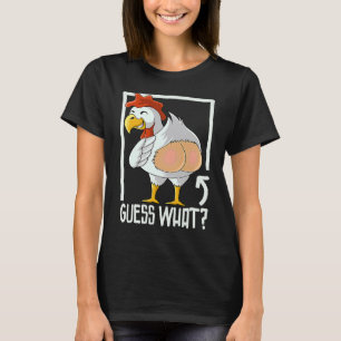 Camiseta advinhe o que bunda de galinha fazendeiro galinha