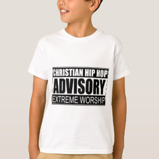 Camiseta Advisory cristão de Hip Hop…