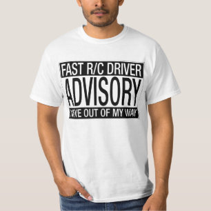 Camiseta Advisory rápido do motorista de R/C