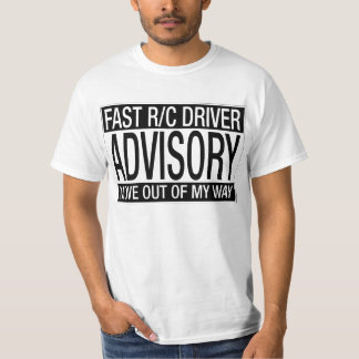 Camiseta Advisory rápido do motorista de R/C