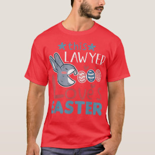 Camiseta Advogado Adora Páscoa de Coelho de Ovo da Páscoa d