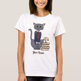 Camiseta Advogado Cat - Cinza Tom Procurador Cat Lover