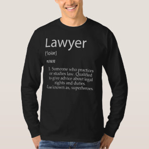 Camiseta Advogado Definição Para Lei De Advogados