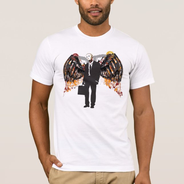Camiseta Advogado do anjo do robô (Frente)