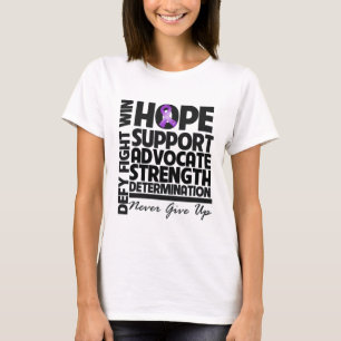 Camiseta Advogado do apoio da esperança do cancer da