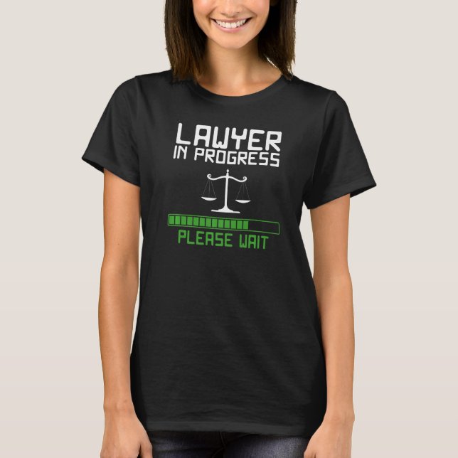 Camiseta Advogado Em Andamento: Escala Da Faculdade De Dire (Frente)