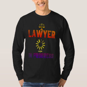 Camiseta Advogado Em Andamento Estudante 4 Da Faculdade De 