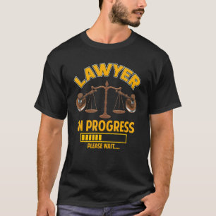 Camiseta Advogado Em Andamento Futuro Formando De Lei Do Ad