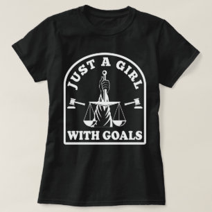Camiseta Advogado Engraçado Estudante Apenas Uma Garota Com