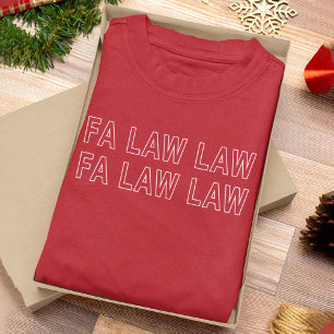 Camiseta Advogado engraçado piada de Natal Fa Law Law