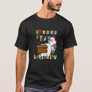 Camiseta Advogado Engraçado Visto de Natal Santa Hat Lei Fa