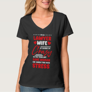 Camiseta Advogado Esposa Design para Lei Assistente Jurídic