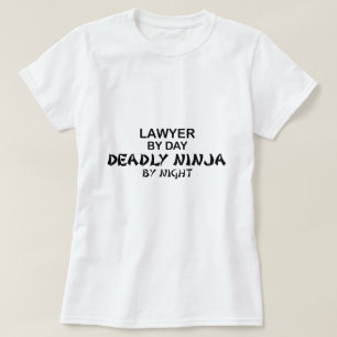 Camiseta Advogado Ninja mortal em a noite