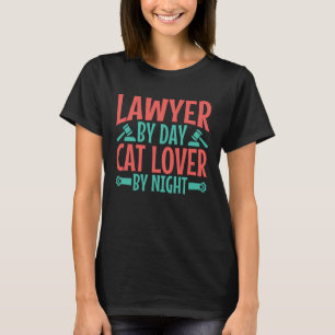 Camiseta Advogado por Dia Cat Lover pela Noite