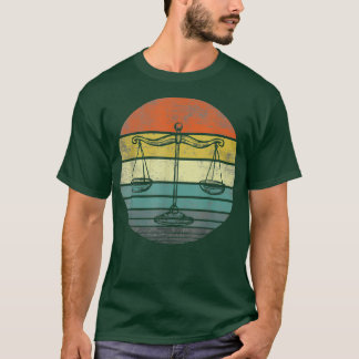 Camiseta Advogado Presente Retro Escala Sunset do Direito d