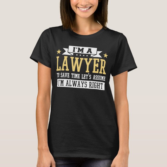 Camiseta Advogado Sempre Certo (Frente)