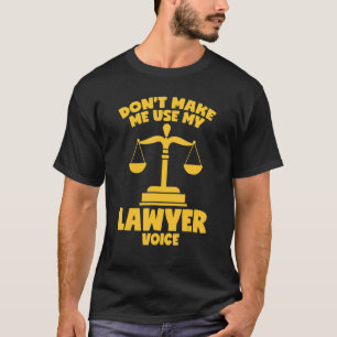 Camiseta Advogado Voz Dizendo Lei Juiz Procurador Notário