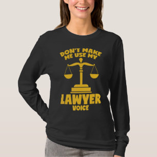 Camiseta Advogado Voz Dizendo Lei Juiz Procurador Notário