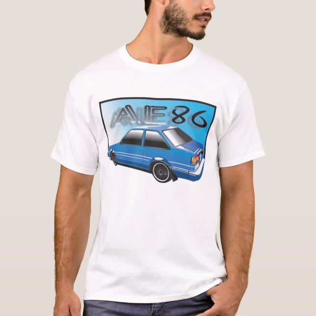 Camiseta AE86 azul (Frente)