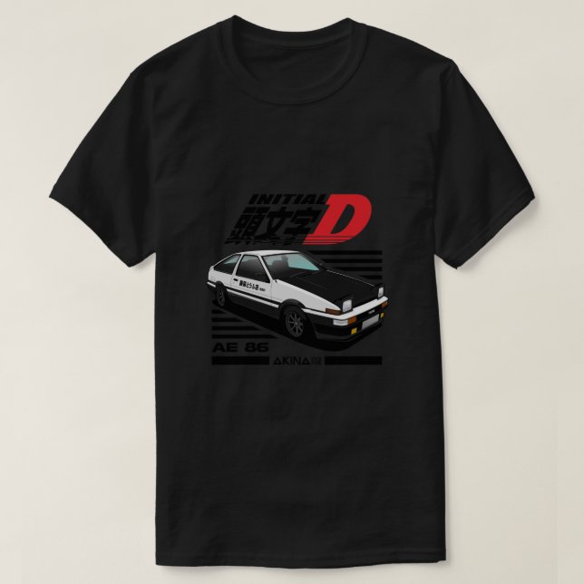 Camiseta AE86 T-Shirt Essencial D Inicial (Frente do Design)