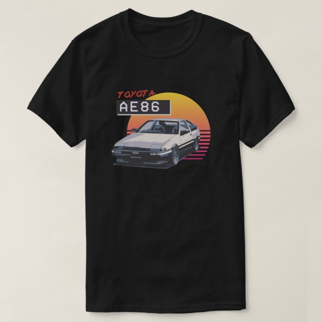 Camiseta AE86 Toyota Sprinter Trueno Classic T-Shirt (Frente do Design)