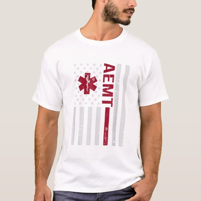 Camiseta AEMT Advanced Emergency Medical Technician EUA (Frente)
