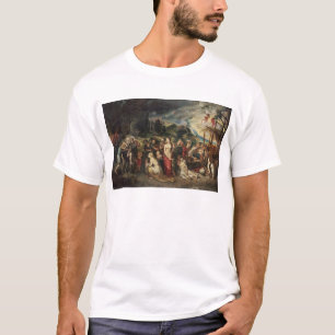 Camiseta Aeneas prepara-se para conduzir os Trojan no