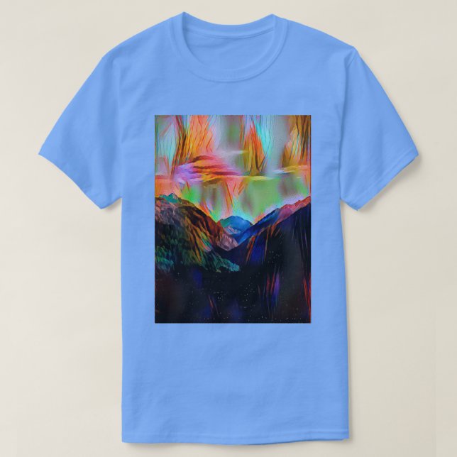 Camiseta aerial photo of mountains (Frente do Design)