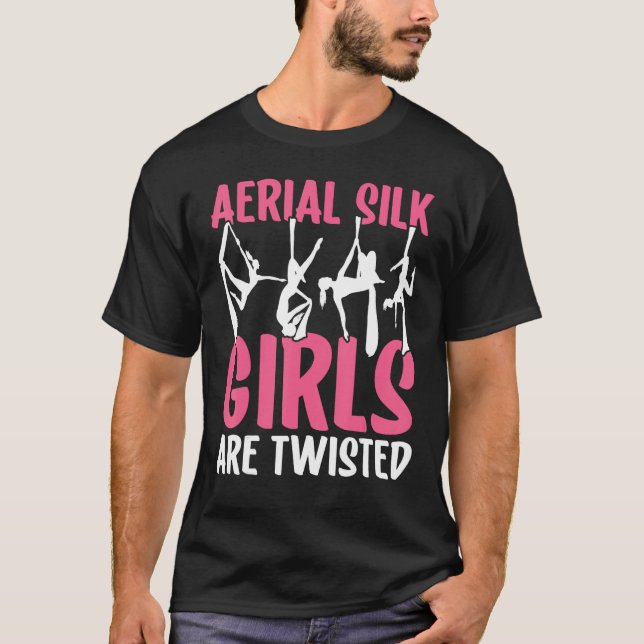 Camiseta Aerial Silk Girls Are Twisted Aerialist (Frente)