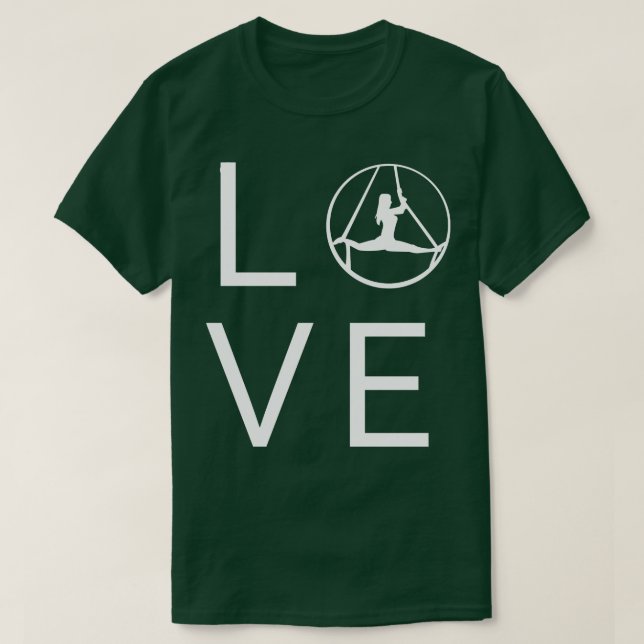 Camiseta Aerial Yoga Love (Frente do Design)