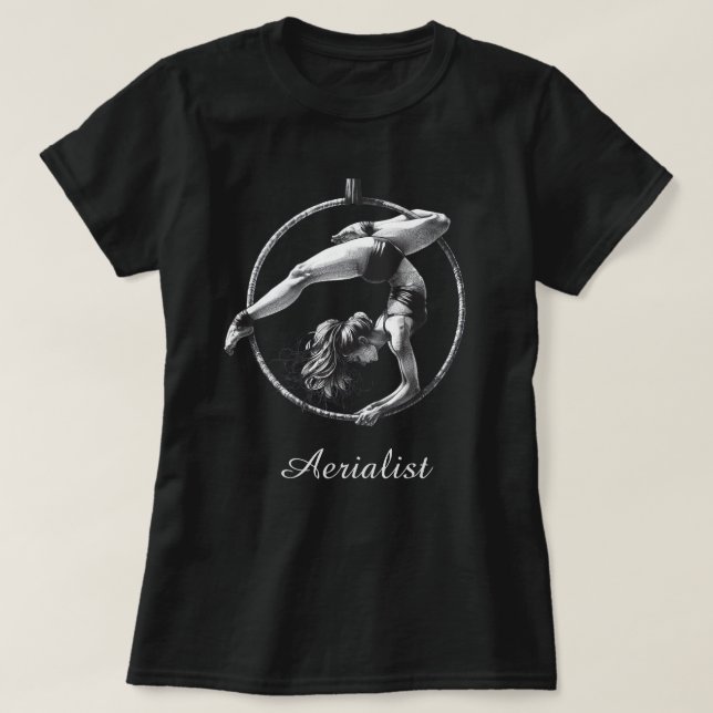 Camiseta Aerialista Aerial Hoop Lyra (Frente do Design)
